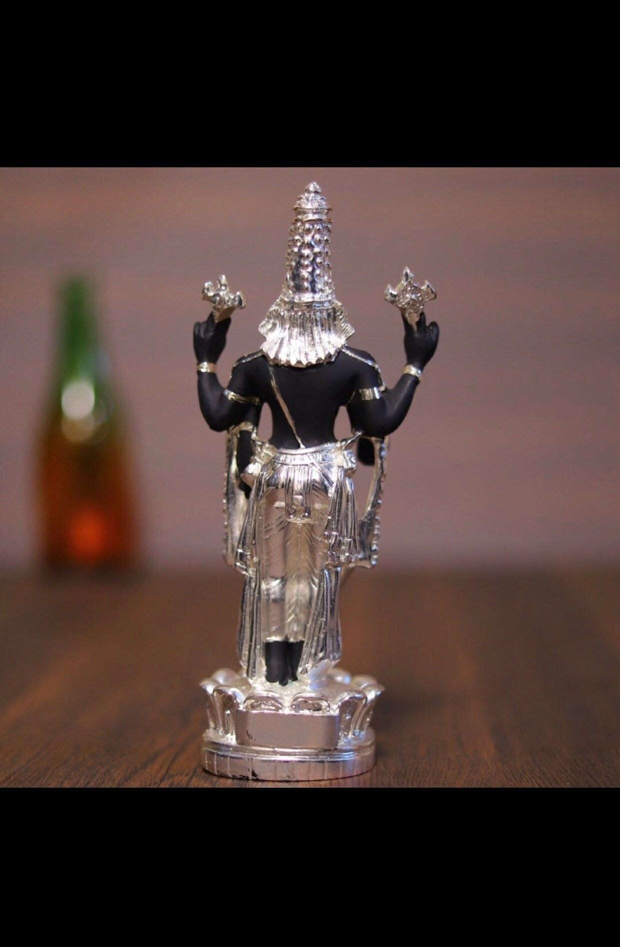 Balaji Idol Black Silver and Gold Colors Available| Indian God Idols Tirupati Balaji Idol - 8inch| Lord Venkateswara Tirupati Balaji Idol