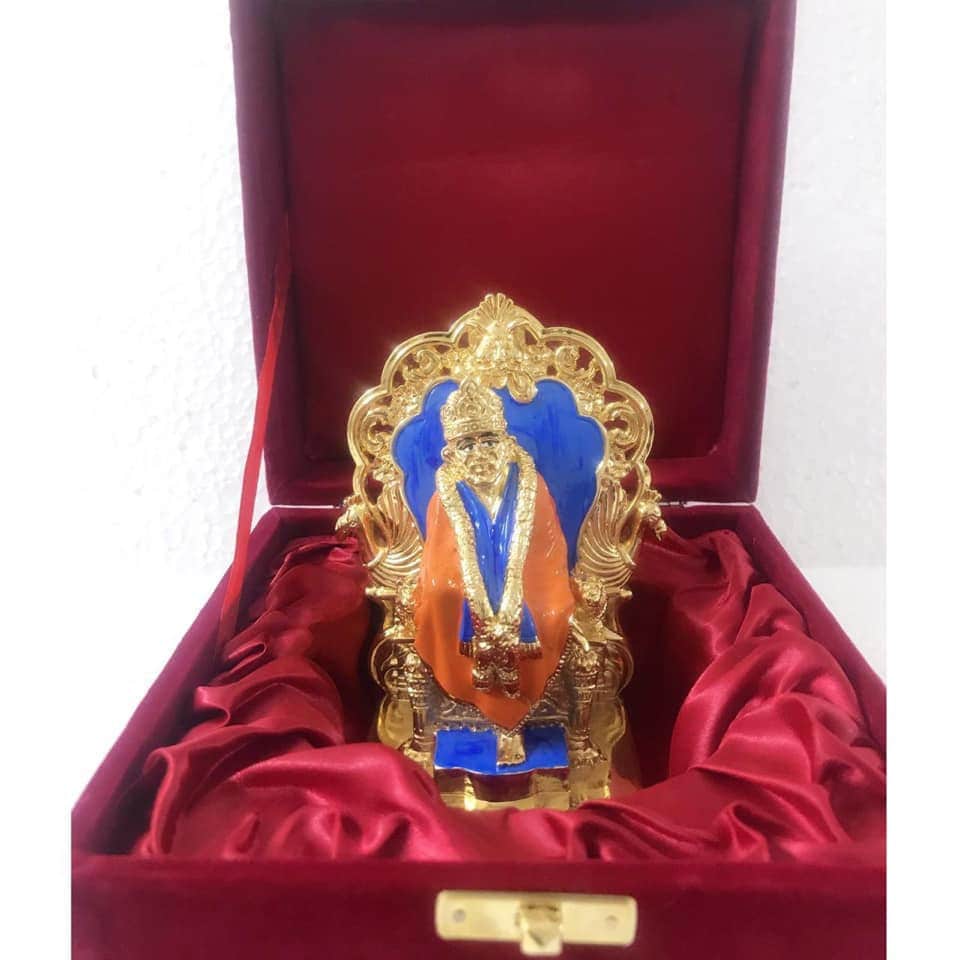 Sai Baba Idol| Baba Idol| Gold coated baba idol| silver coated baba idol| Deity| Shirdi Sai Baba| Sai Ram| Om Sai Idol|Gift| Return Gift
