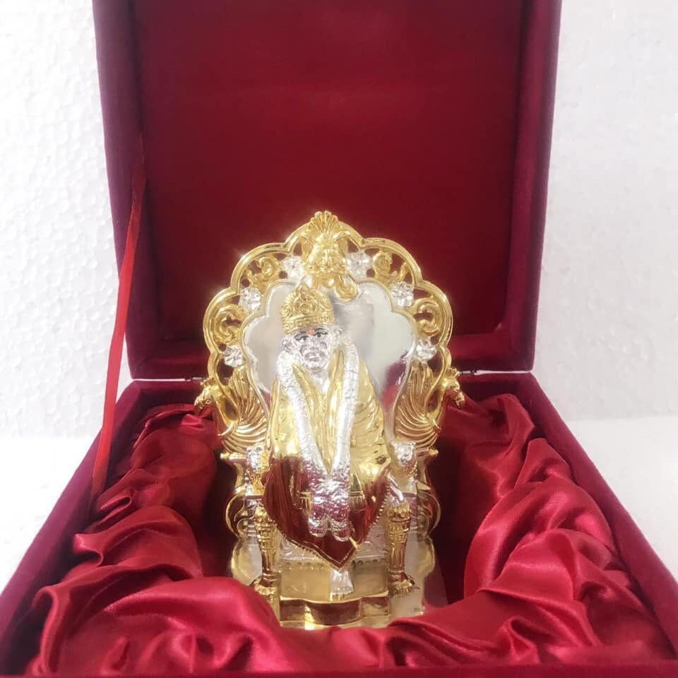 Sai Baba Idol| Baba Idol| Gold coated baba idol| silver coated baba idol| Deity| Shirdi Sai Baba| Sai Ram| Om Sai Idol|Gift| Return Gift