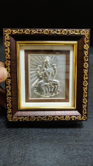999 Silver Photo Frame in 4x4 inch| Return Gift| Wedding| Diwali| Decorative Photo Frame| Real Silver Gifts| God Idols| Housewarming| Glass