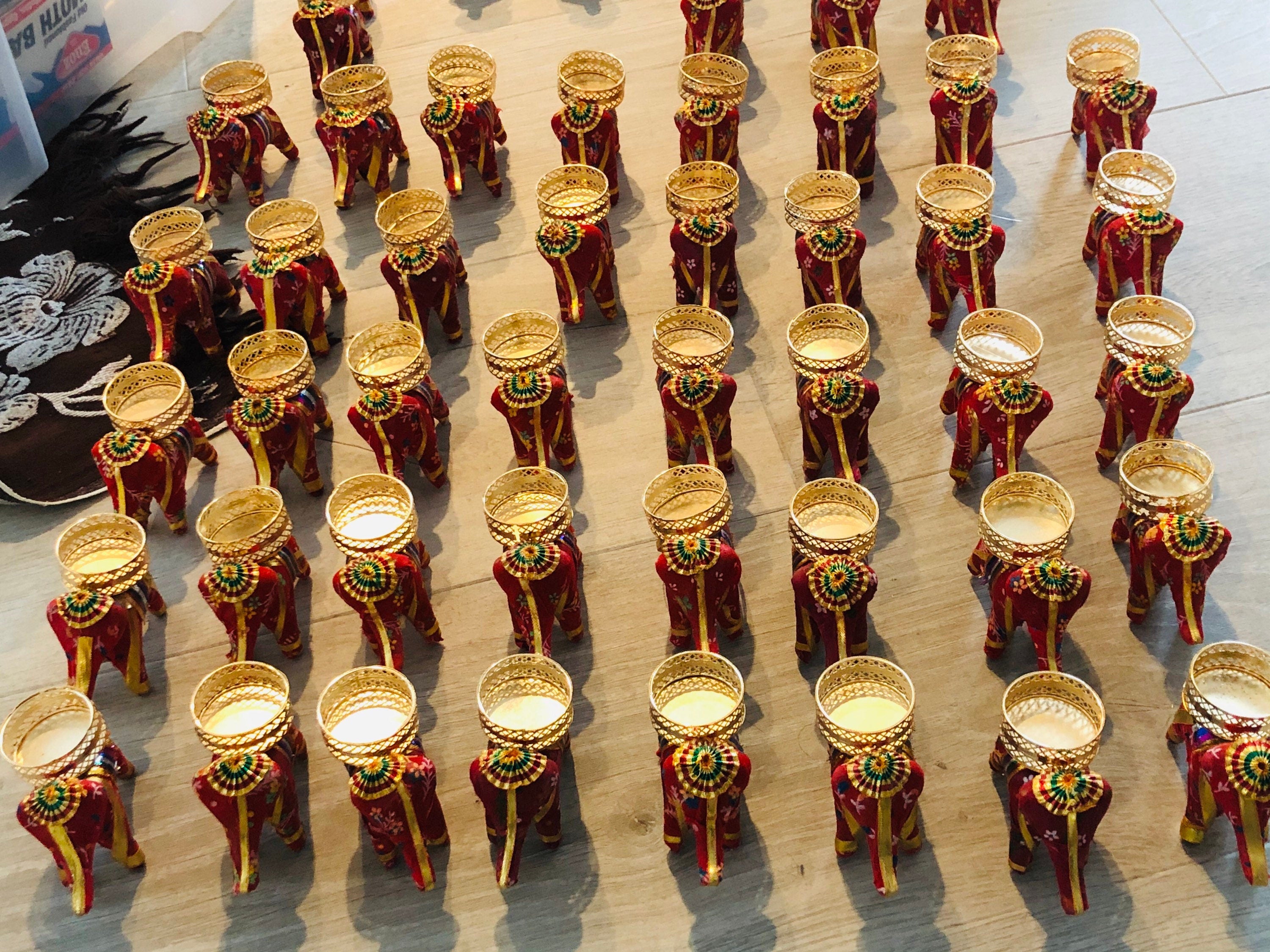 Elephant Tea-Light Holder|Gift|Diwali Party Decor|Mehendi Favor|Party Decor| Wedding Favor|Candle Holder|Indian home decor| Lamp holder