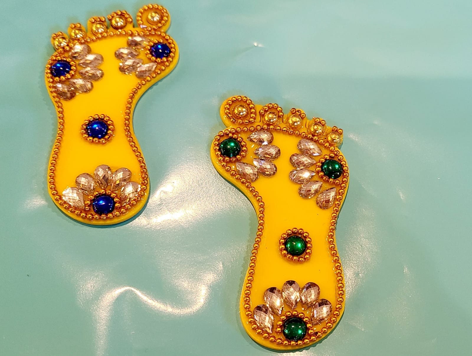 Lakshmi Ji Charan| Maataji Charan Paduka| Lakshmi Ji Pagla| Lakshmi Pagh| Diwali Decor| Temple Decor|Pooja Decor| Housewarming| Indian Gifts