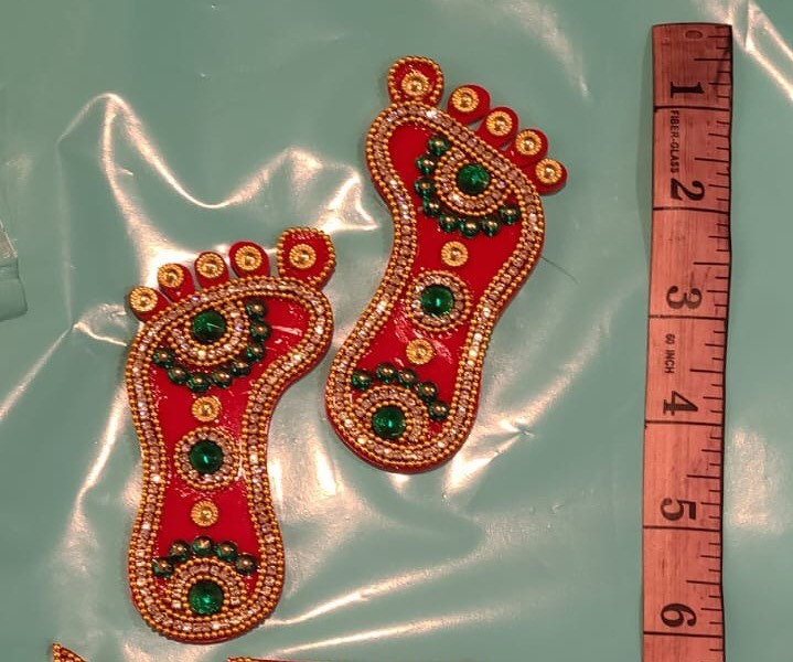 Lakshmi Ji Charan| Maataji Charan Paduka| Lakshmi Ji Pagla| Lakshmi Pagh| Diwali Decor| Temple Decor|Pooja Decor| Housewarming| Indian Gifts