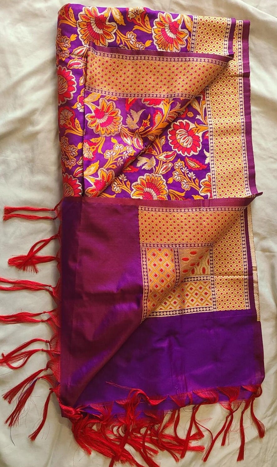 Beautiful silk woven patola dupatta|Beautiful silk woven double ikkat patola dupatta| Bridal| Diwali| Ethnic Scarves| 2.5 meter| Half Saree