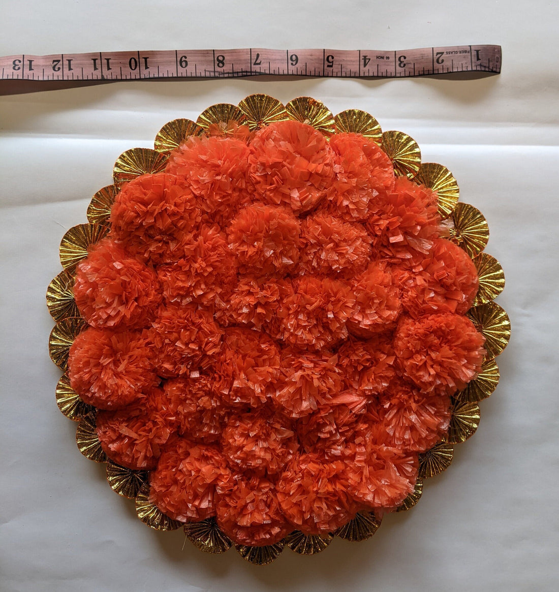 Artificial flower mat| Flower rangoli on canvas| Pooja Mandir decoration| Paper Flower Diwali Decor| Wedding Decor| |Backdrop Decor| Ganesha