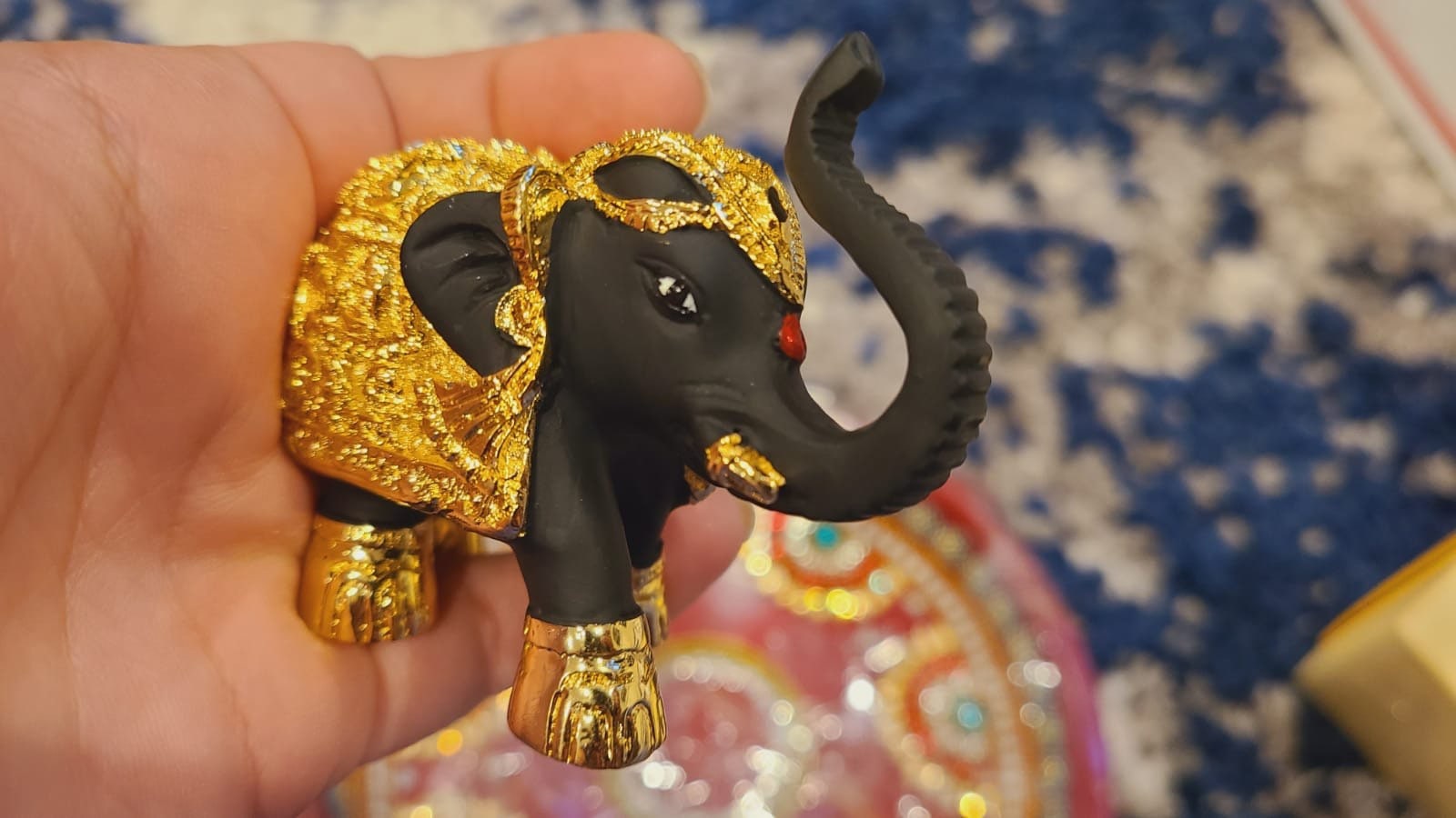 Elephant| Home decor| Indian souvenir| Decoration|Gifting|Handmade Ethnic Indian 3 Inches Elephant Decor Showpiece, Home Decor Statue