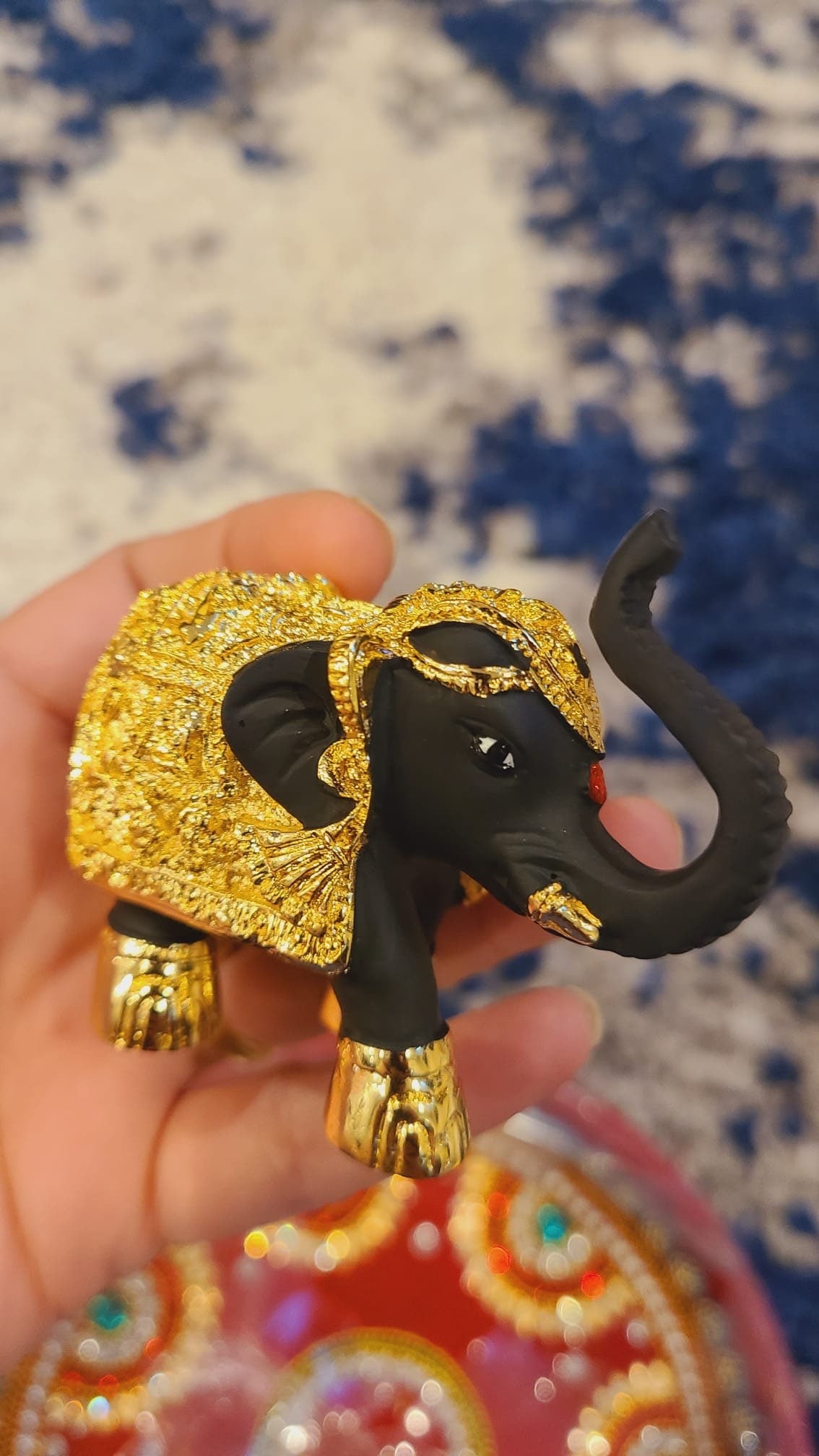 Elephant| Home decor| Indian souvenir| Decoration|Gifting|Handmade Ethnic Indian 3 Inches Elephant Decor Showpiece, Home Decor Statue