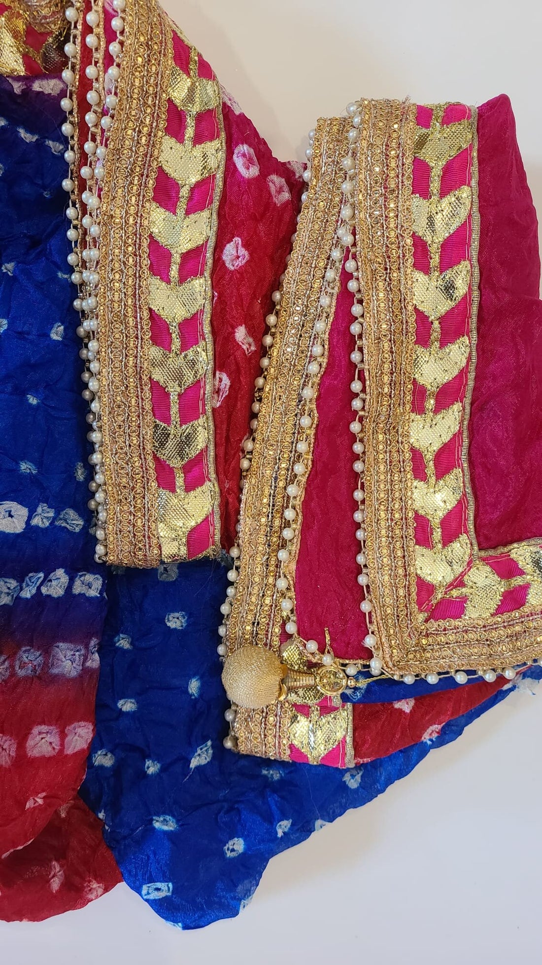 Leheriya|Bandhej|Chiffon Gotta Patti|Women Party|Bridal Chunni|Ethnic Silk Weaved|Indian Dupatta | Silk Dupatta|Stole | Scarf | Gift For Her