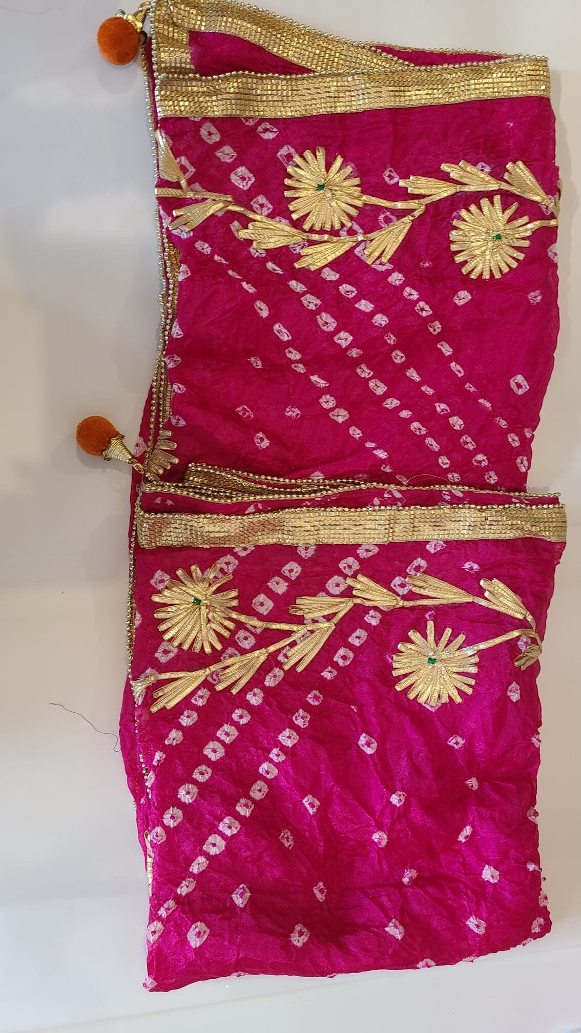 Leheriya|Bandhej|Chiffon Gotta Patti|Women Party|Bridal Chunni|Ethnic Silk Weaved|Indian Dupatta | Silk Dupatta|Stole | Scarf | Gift For Her