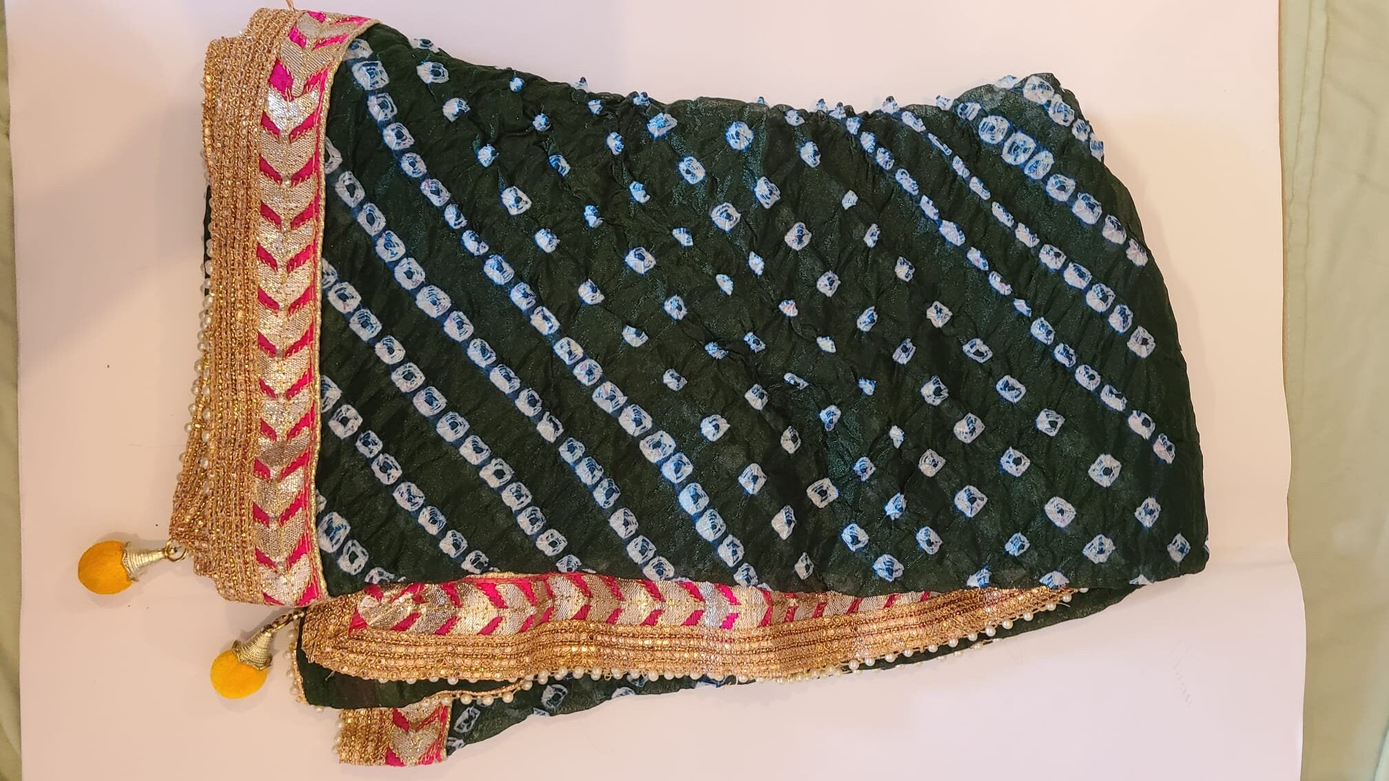 Leheriya|Bandhej|Chiffon Gotta Patti|Women Party|Bridal Chunni|Ethnic Silk Weaved|Indian Dupatta | Silk Dupatta|Stole | Scarf | Gift For Her