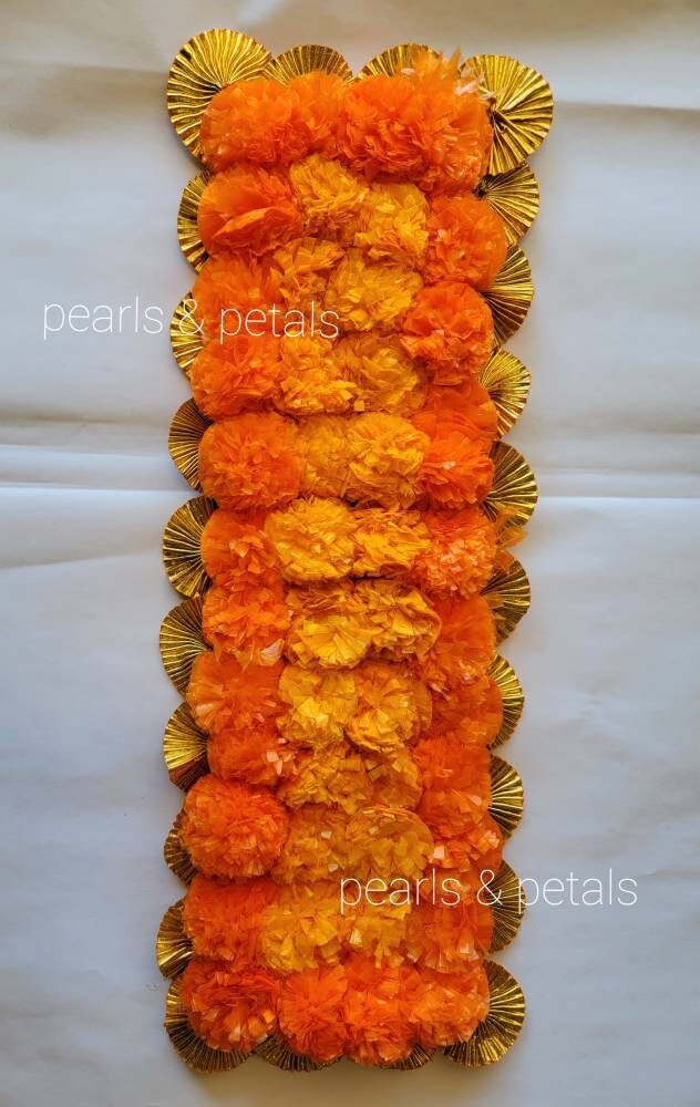Marigold mats| Rectangle Marigold mats| Floral Pooja Aasan|Pooja Decor for Diwali| Navratri Decor|Wedding Decor| Golu decoration|Karwachauth