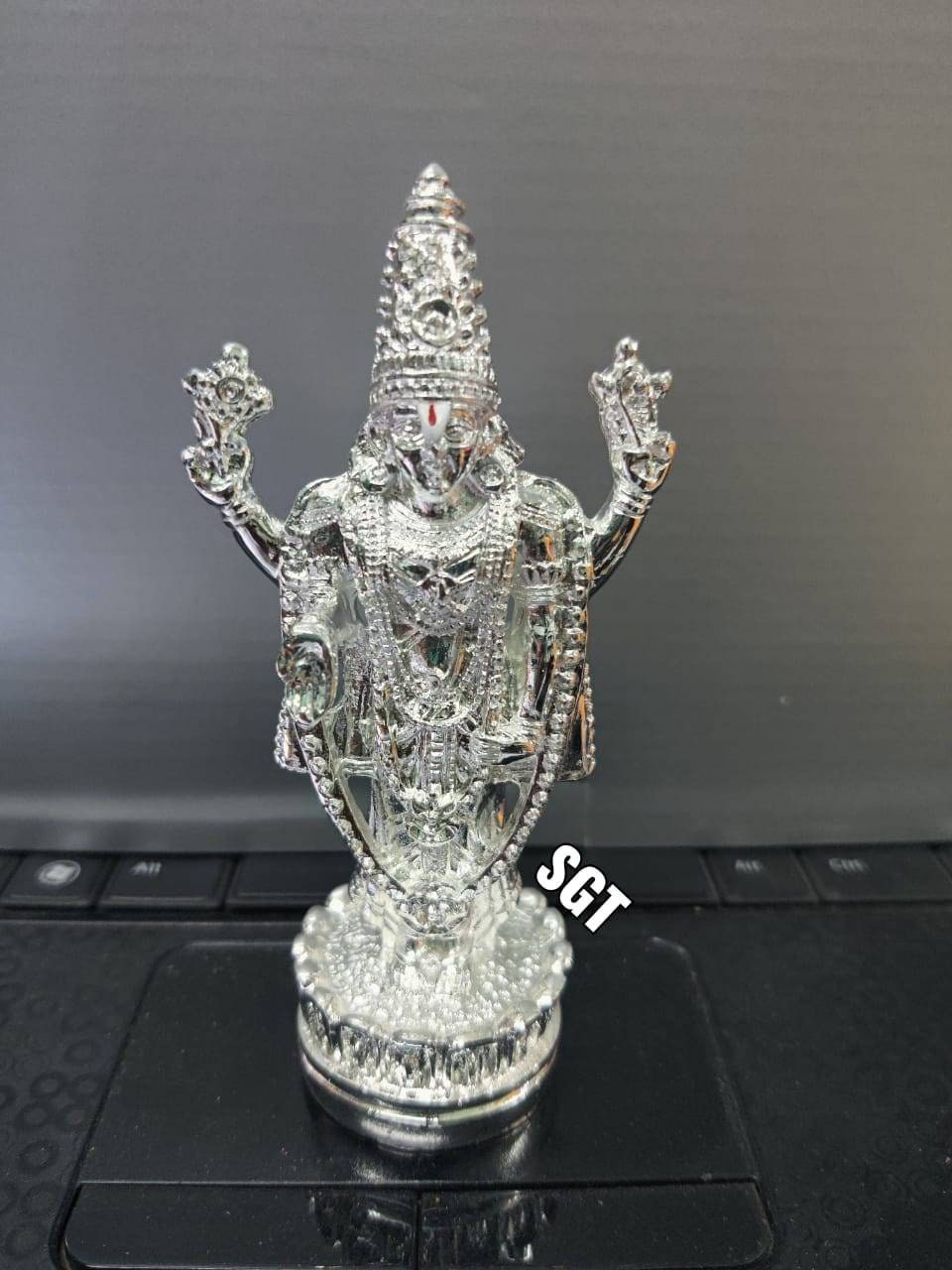 Balaji Idol Black Silver and Gold Colors Available| Indian God Idols Tirupati Balaji Idol - 8inch| Lord Venkateswara Tirupati Balaji Idol