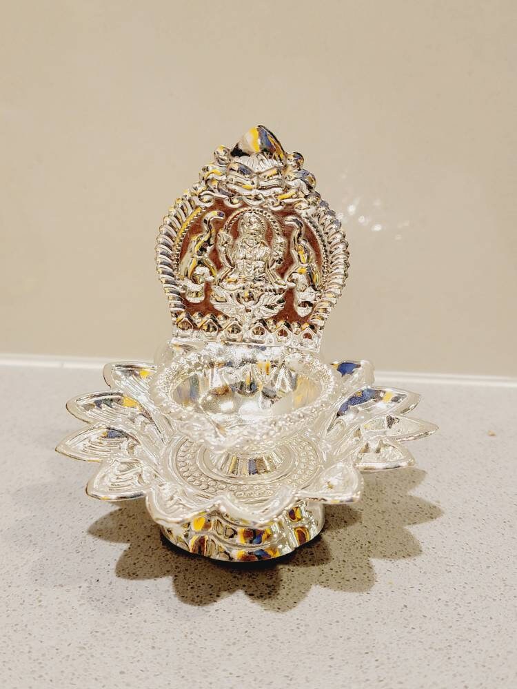 Lakshmi Ji Diya| German Silver Return Gift| Housewarming| Satyanarayan Pooja| Baby Shower|Varalakshmi|Tamboolam|Wedding Favor