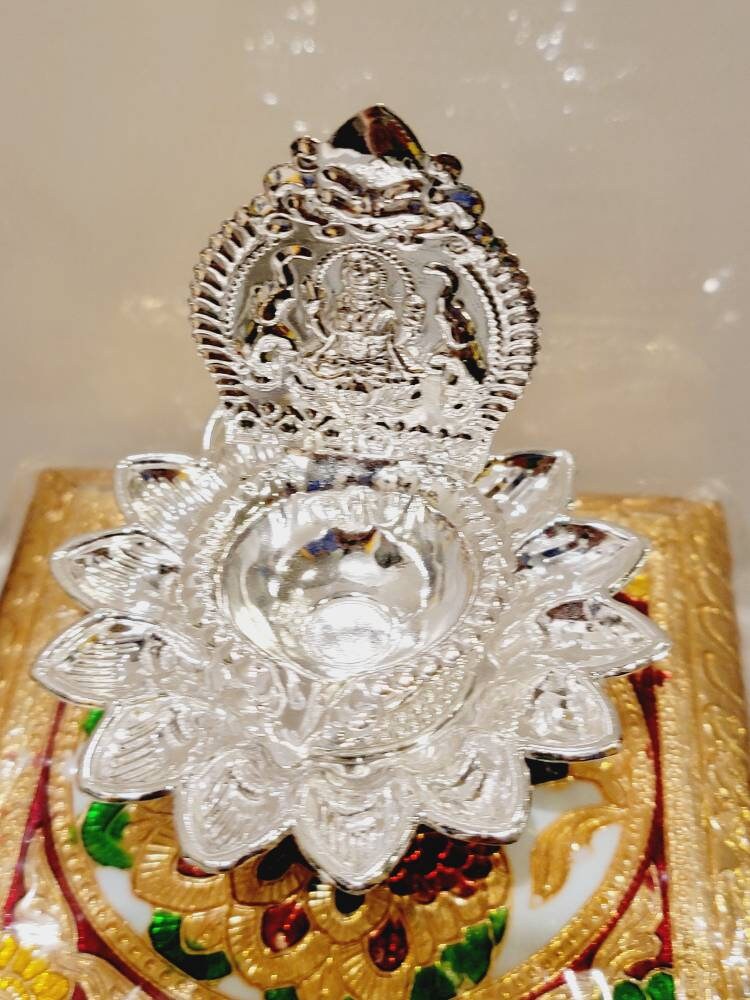 Lakshmi Ji Diya| German Silver Return Gift| Housewarming| Satyanarayan Pooja| Baby Shower|Varalakshmi|Tamboolam|Wedding Favor