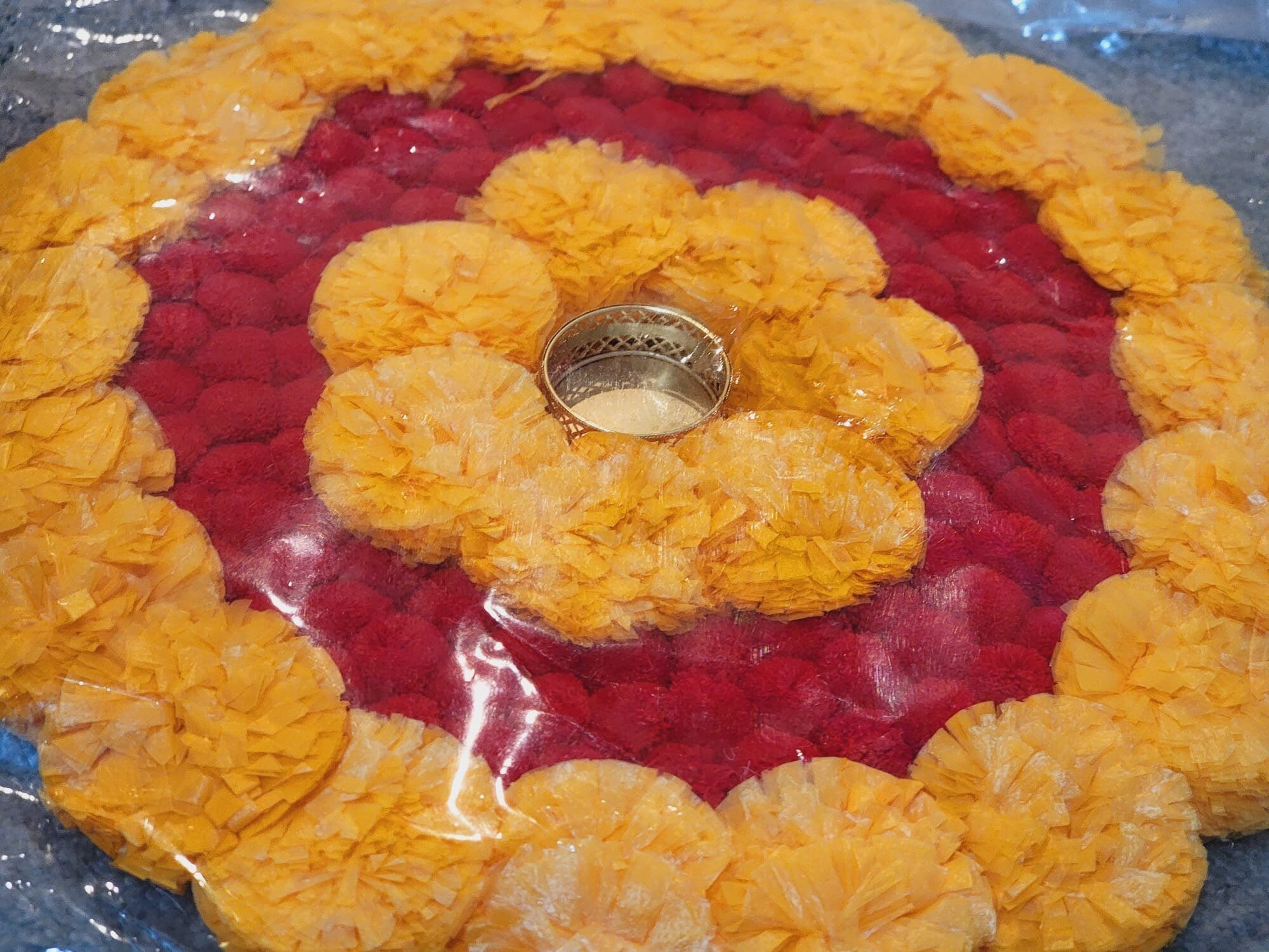 Marigold mats| Rectangle Marigold mats| Floral Pooja Aasan|Pooja Decor for Diwali| Navratri Decor|Wedding Decor| Golu decoration|Karwachauth