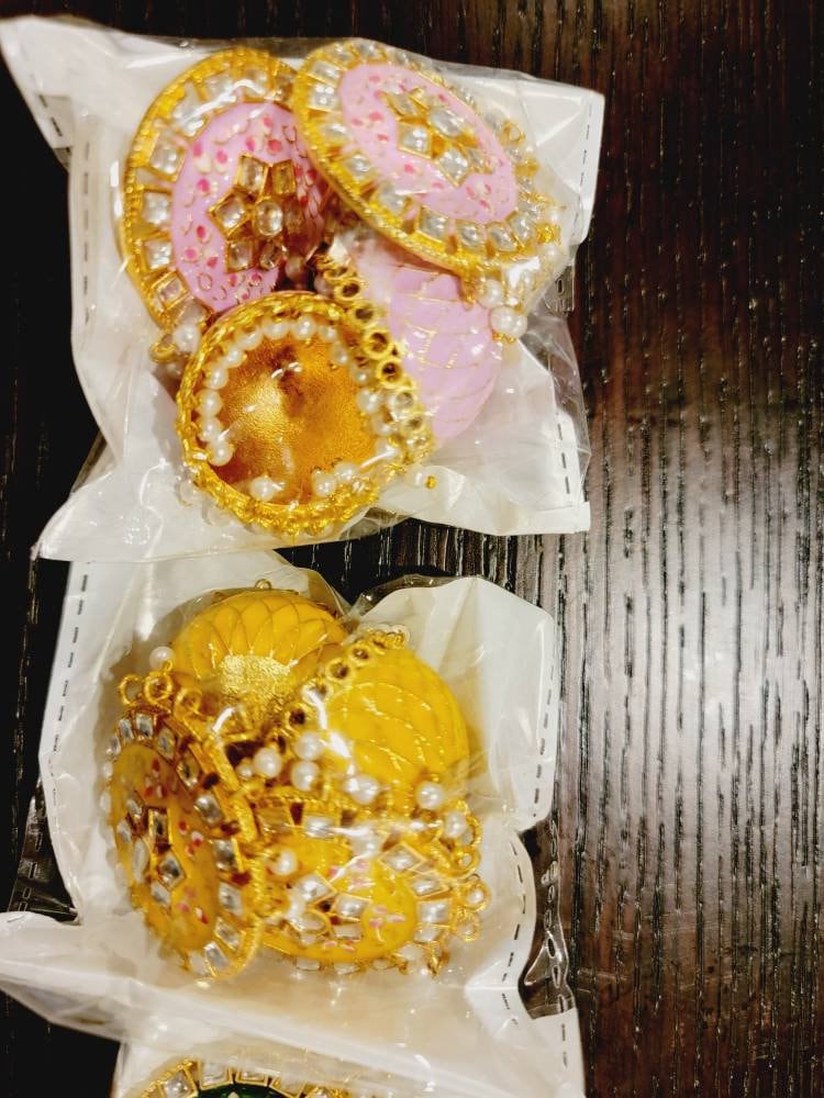 Bollywood Kundan Chaandbali Earrings/Indian Earrings/pearl Earring/Pakistani Earrings/Statement Earrings/Long chandelier/Indian wedding