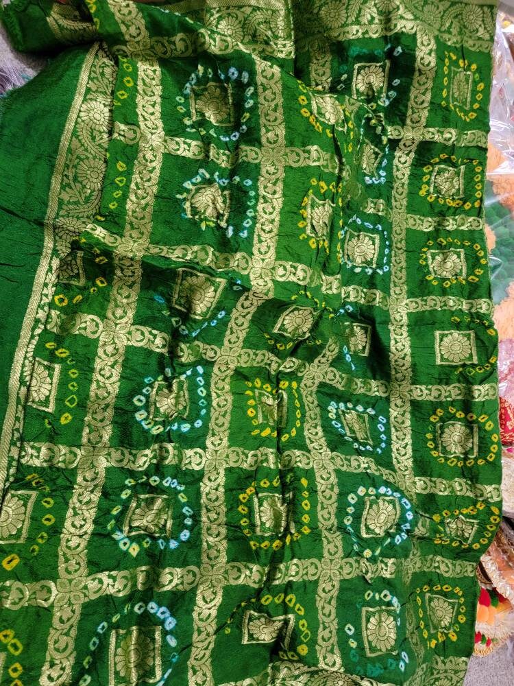 Fulkari Designer Dupatta | Stole | Scarf | Kota doriya Tissue Dupatta | Gift For Her | Weaving| Indian Festive traditional wear| Bahubali