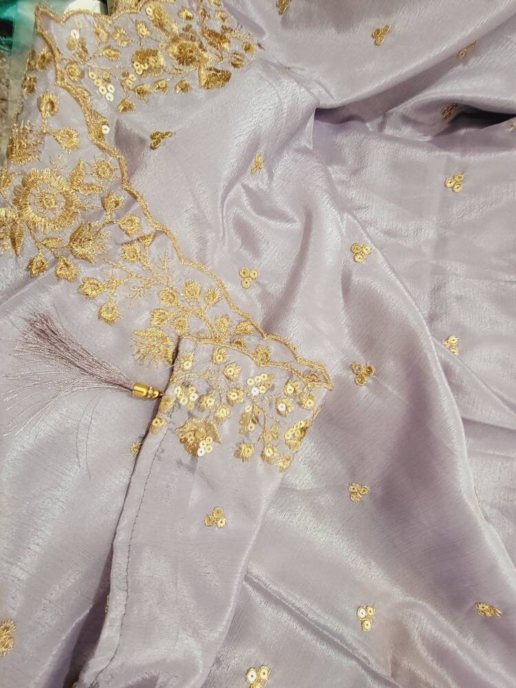 Fulkari Designer Dupatta | Stole | Scarf | Kota doriya Tissue Dupatta | Gift For Her | Weaving| Indian Festive traditional wear| Bahubali