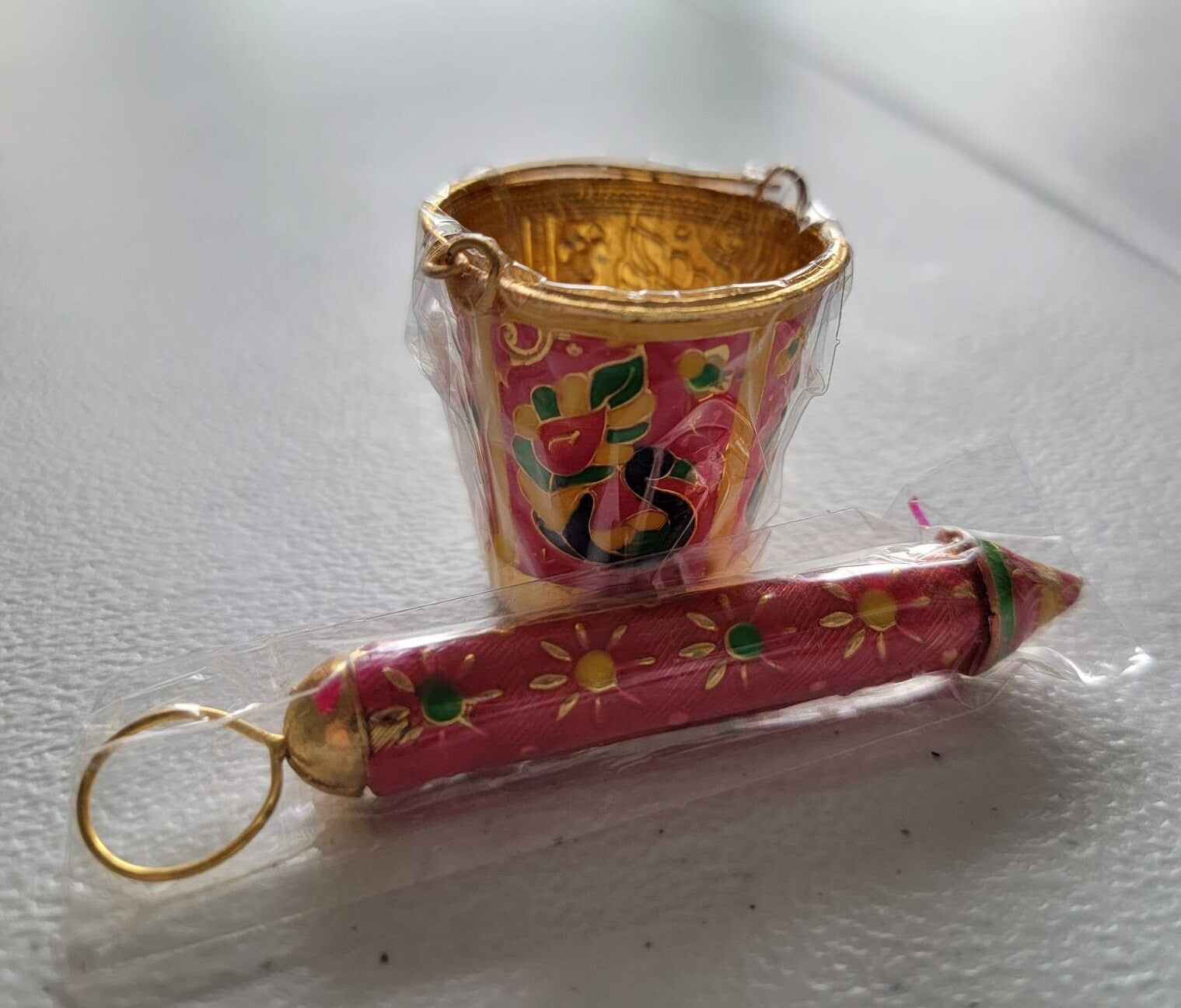 Bucket and Pichkari for laddu Gopal, kanhaji poshak.laddu gopal,janmashtmi, gopal,krishna clothes,krishna dress,radha krishna,thakurji,holi