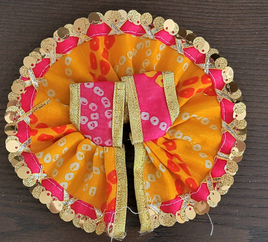 Beautiful kanhaji poshak. laddu gopal dress| Bal gopal dress,radha krishna,laddu gopal clothes,Thakurji|10 inch Diameter|Janmashtami Dress