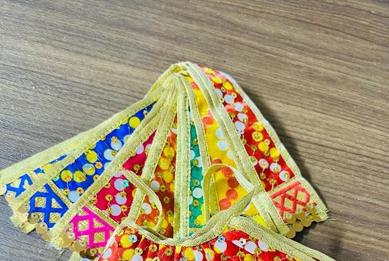 Elegant Maataji Lehenga Dupatta Set | Lakshmi, Sherawali & Saraswati Mataji Dress | Deity Clothing for Navratri| Durga Pooja Golu God Poshak