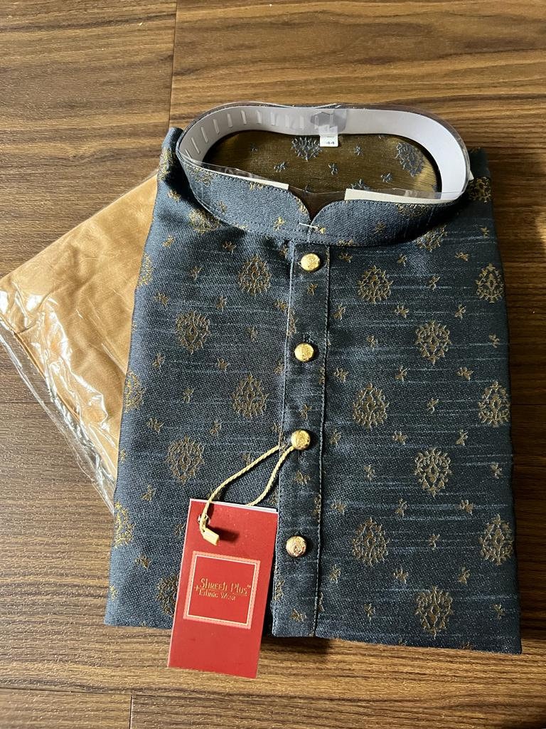 Men Ethnic Wear|Traditional Wear for Men|Man's Kurta Pyjama|Men Clothing|Indian TraditionalEthnic Kurta with Bottoms| Only Size 40 Available