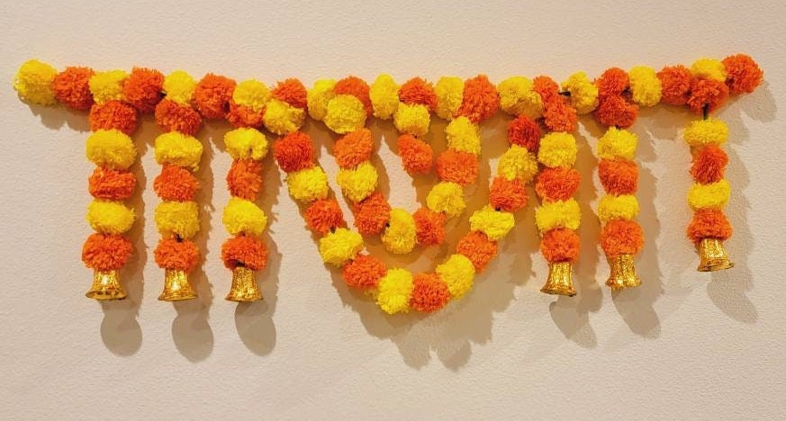 Metal Bandanwar|Toran Door Hanging (Indian Style)Home Decor| Door Decor|Wall Hanging Diwali Weddings House Warming Pooja Decorations valence