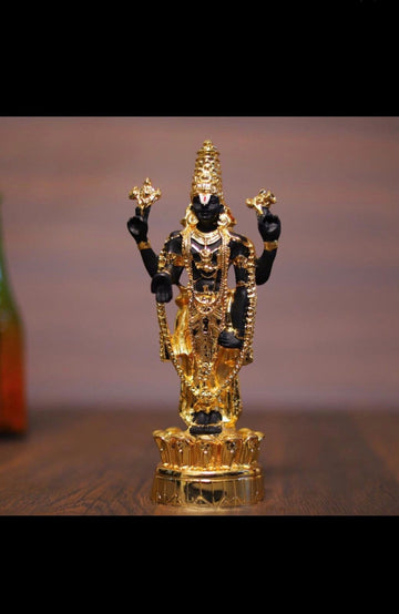 Balaji Idol Black Silver and Gold Colors Available| Indian God Idols Tirupati Balaji Idol - 8inch| Lord Venkateswara Tirupati Balaji Idol