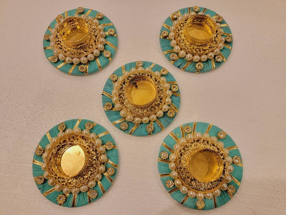 Set of 5 Tealight Candle Holders, Candle Holders, Diwali Diya for Home Décor, Diwali Decoration, Diwali Gift, Home Decor, Mothers Day Gift