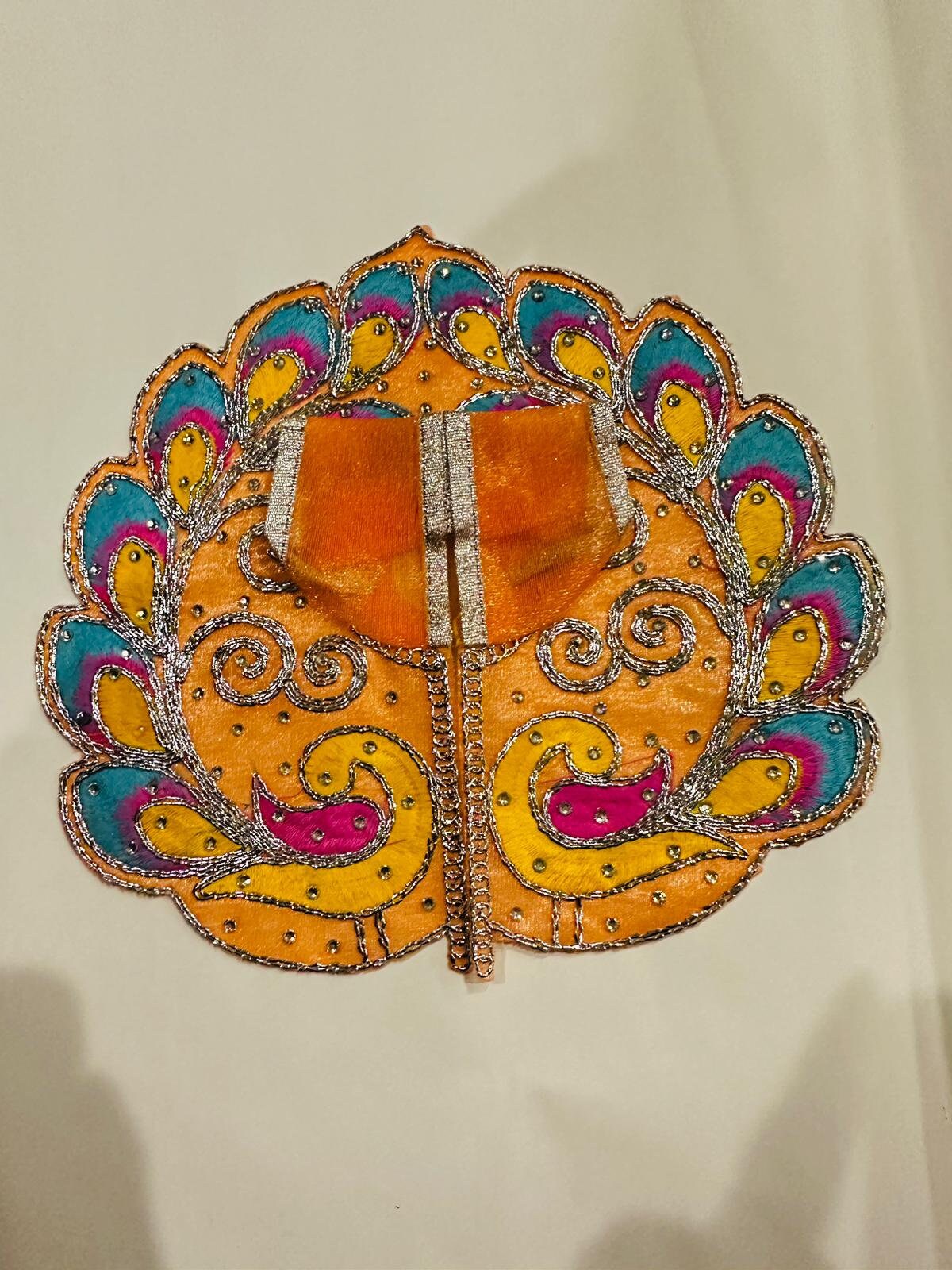 Beautiful kanhaji poshak. laddu gopal dress| Bal gopal dress,radha krishna,laddu gopal clothes,Thakurji|10 inch Diameter|Janmashtami Dress