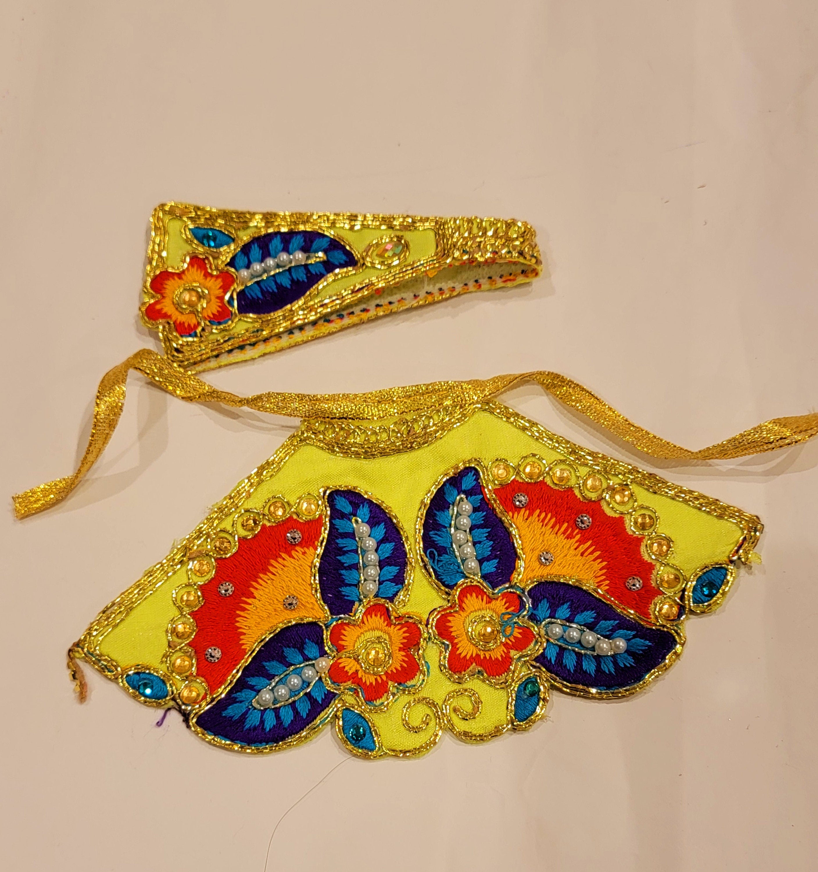 2 pcs Poshak for Mataji lehenga dupatta| Clothes for deities|Navratri| Sherawali Mata| Laxmi Ji dress| Sararwati Mataji dress| Durga puja