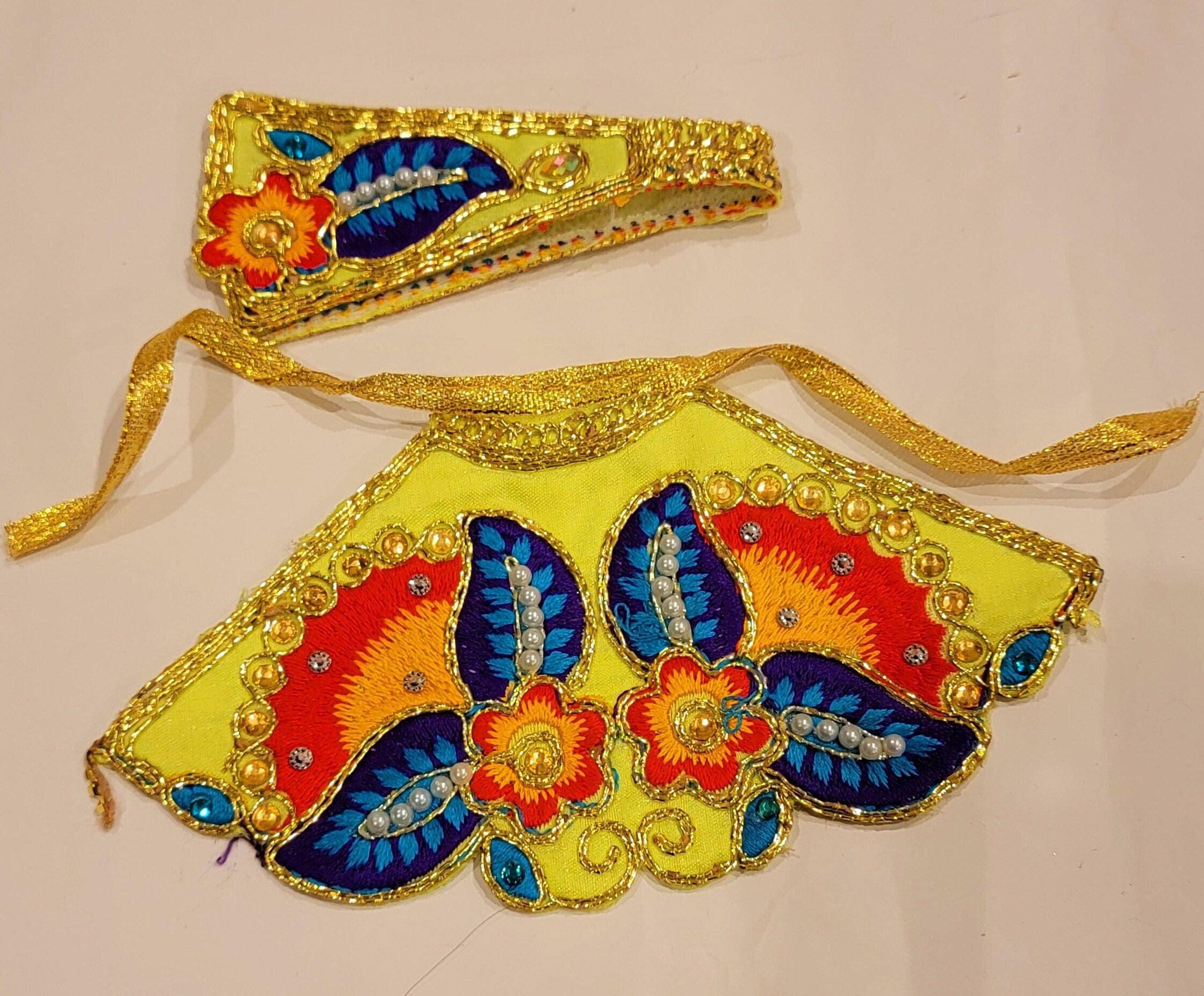 2 pcs Poshak for Mataji lehenga dupatta| Clothes for deities|Navratri| Sherawali Mata| Laxmi Ji dress| Sararwati Mataji dress| Durga puja