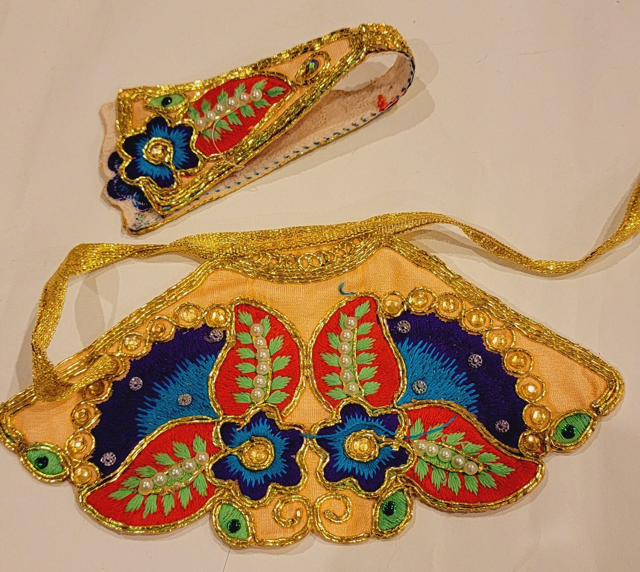 2 pcs Poshak for Mataji lehenga dupatta| Clothes for deities|Navratri| Sherawali Mata| Laxmi Ji dress| Sararwati Mataji dress| Durga puja