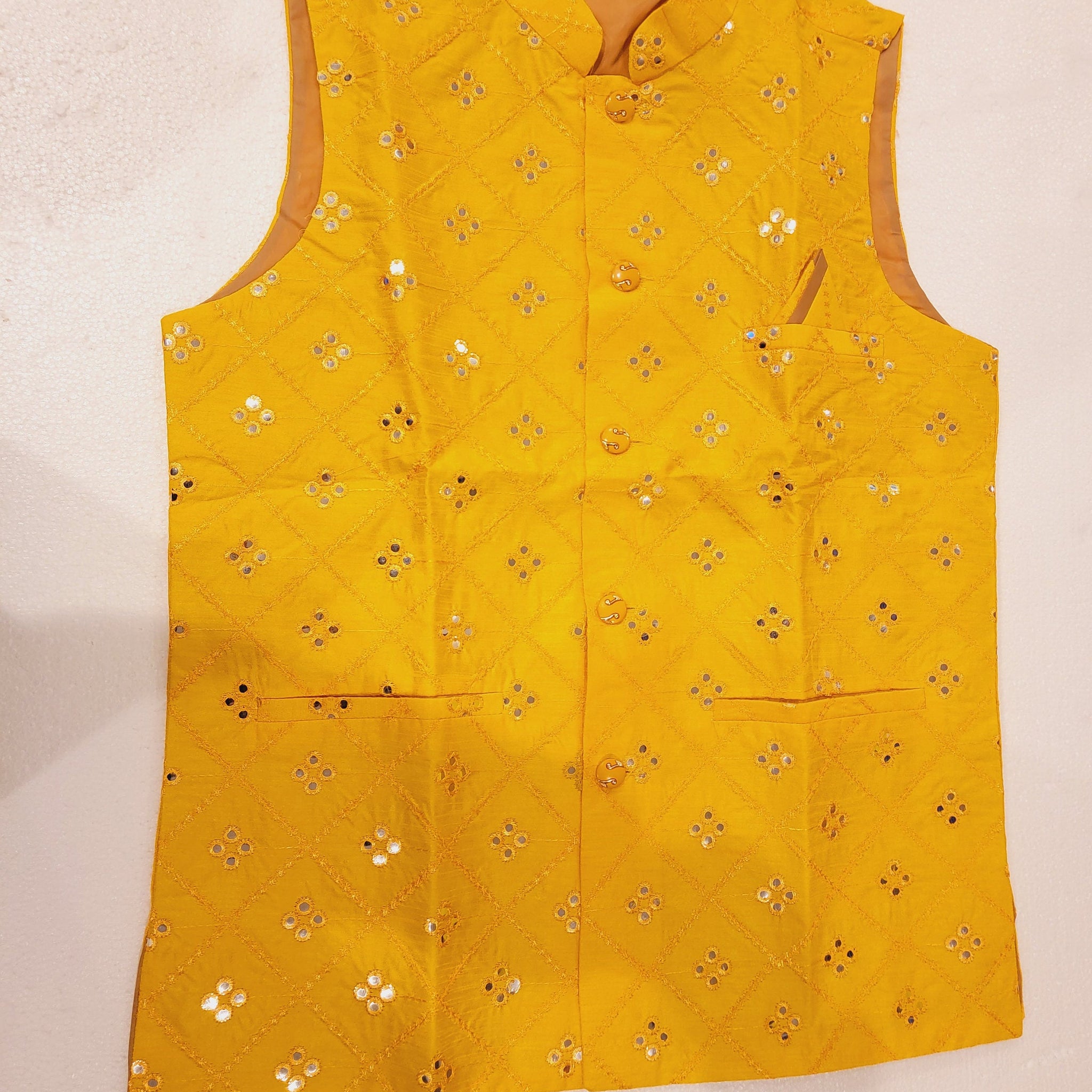 Men Ethnic Wear|Traditional Jacket| Men Nehru Jacket| Men Clothing|Men Indian Ethnic Modi Jacket |Men's Sleevless Jacket with Mirror work