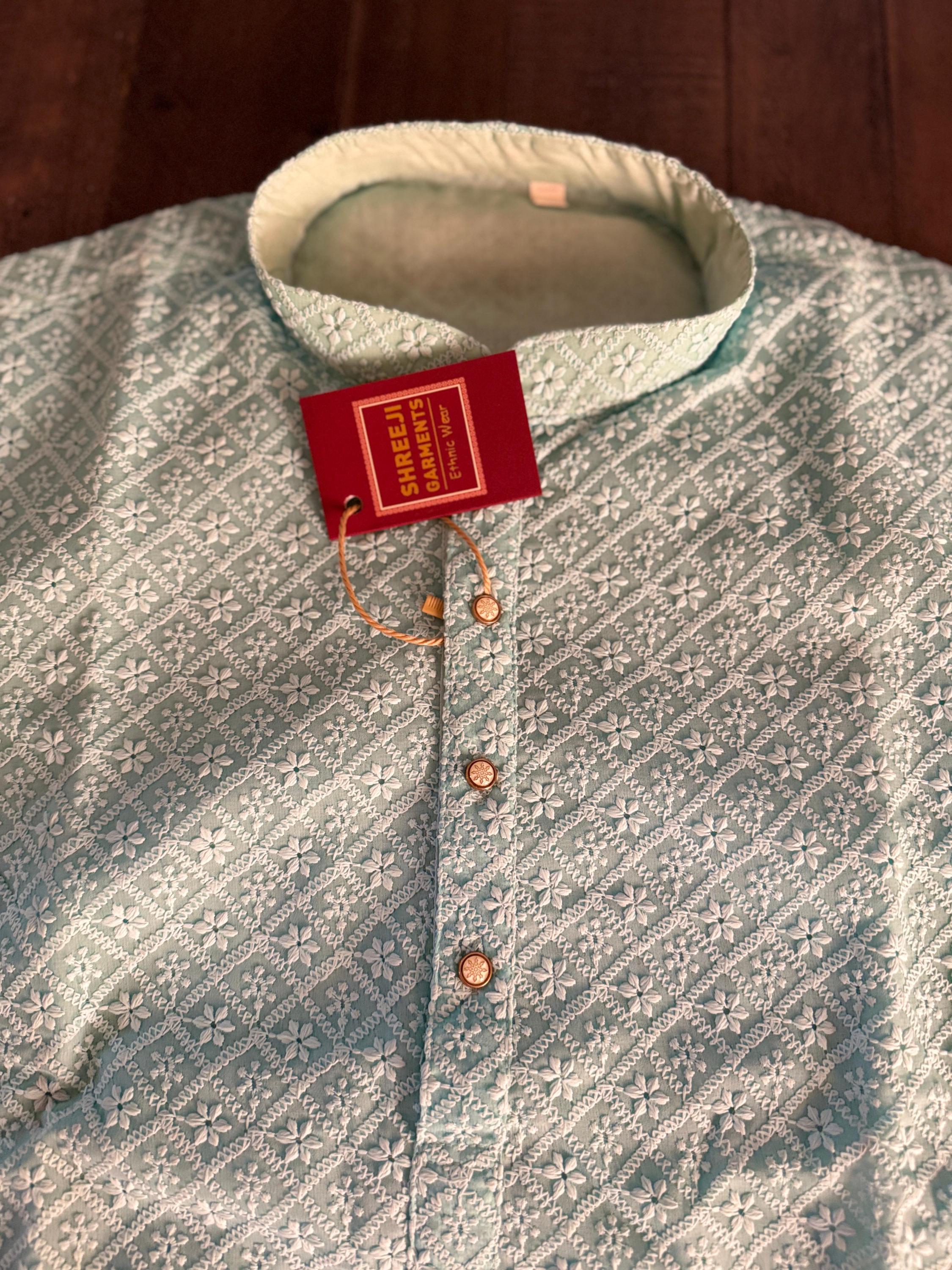 Men Ethnic Wear|Traditional Wear for Men|Man's Kurta Pyjama|Men Clothing|Indian TraditionalChikankari Kurta and Bottoms|Men's wear