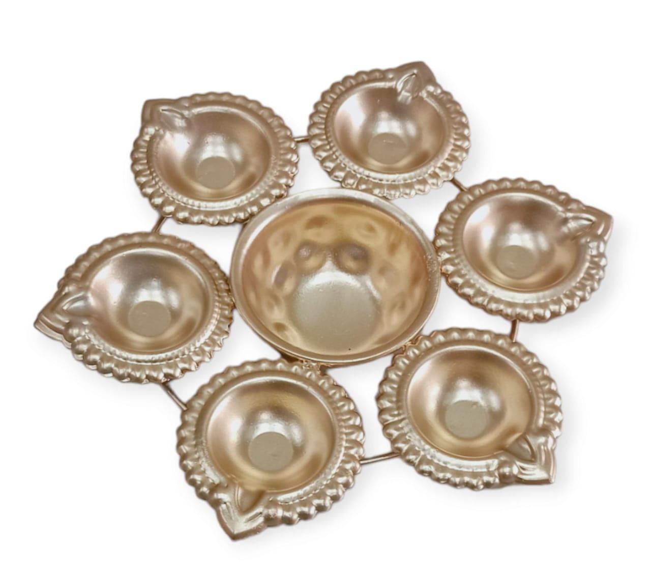 Lotus Shape Akhand Metal Diya Urli for Home Temple Pooja|Diwali Wedding Handmade| Pooja Gift Item| Urli Diya