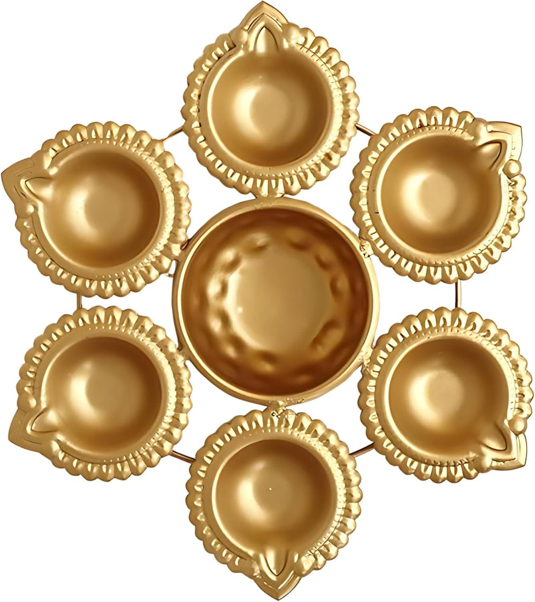 Lotus Shape Akhand Metal Diya Urli for Home Temple Pooja|Diwali Wedding Handmade| Pooja Gift Item| Urli Diya