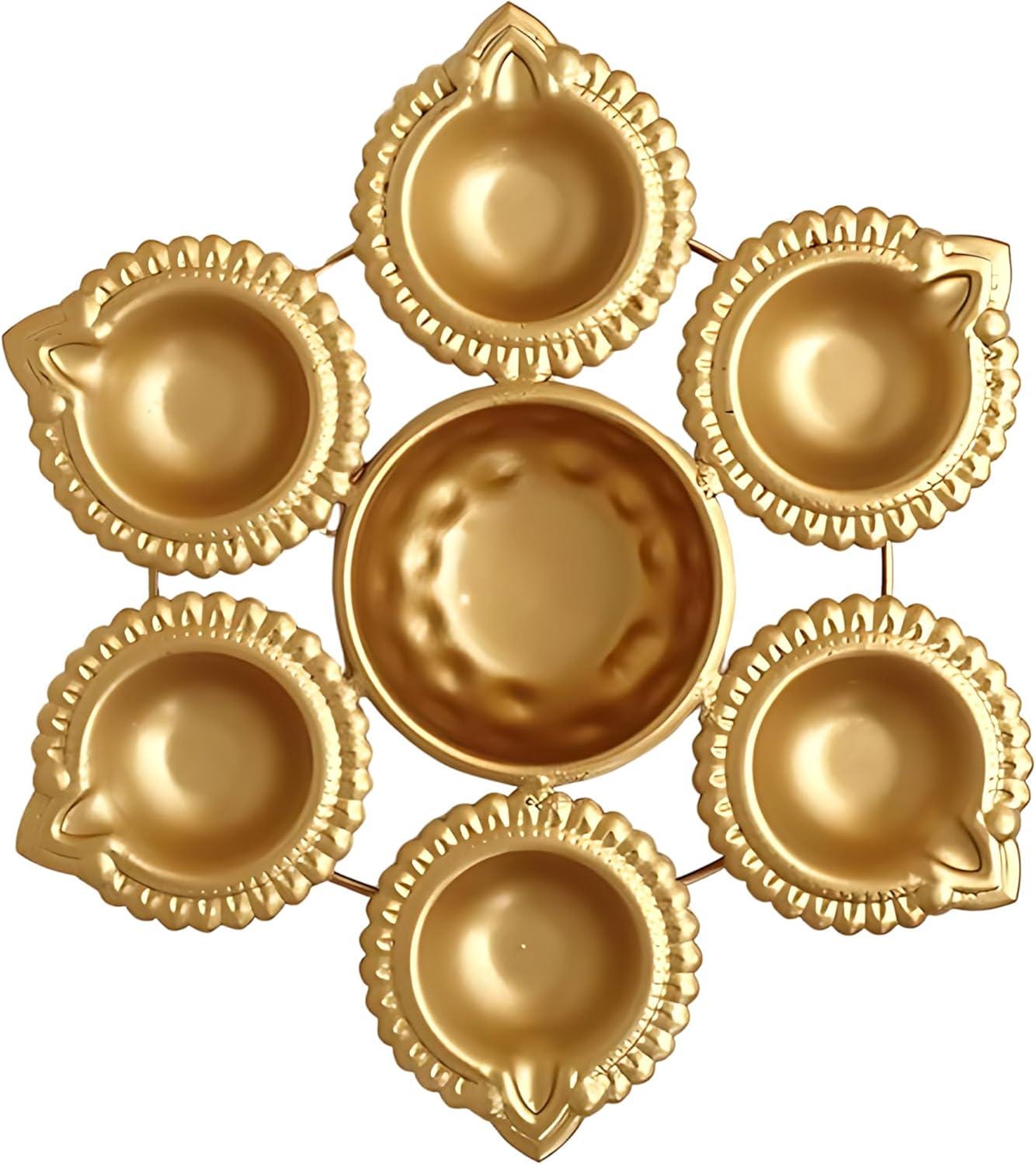 Lotus Shape Akhand Metal Diya Urli for Home Temple Pooja|Diwali Wedding Handmade| Pooja Gift Item| Urli Diya