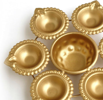 Lotus Shape Akhand Metal Diya Urli for Home Temple Pooja|Diwali Wedding Handmade| Pooja Gift Item| Urli Diya