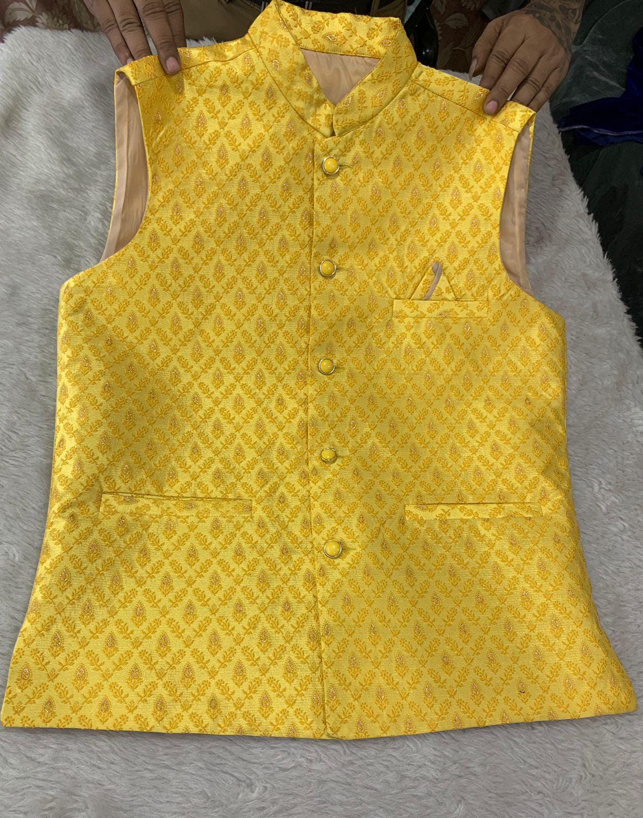 Men Ethnic Wear|Traditional Jacket| Men Nehru Jacket| Men Clothing|Men Indian Ethnic Modi Jacket |Men's Sleevless Jacket| Bollywood Vest