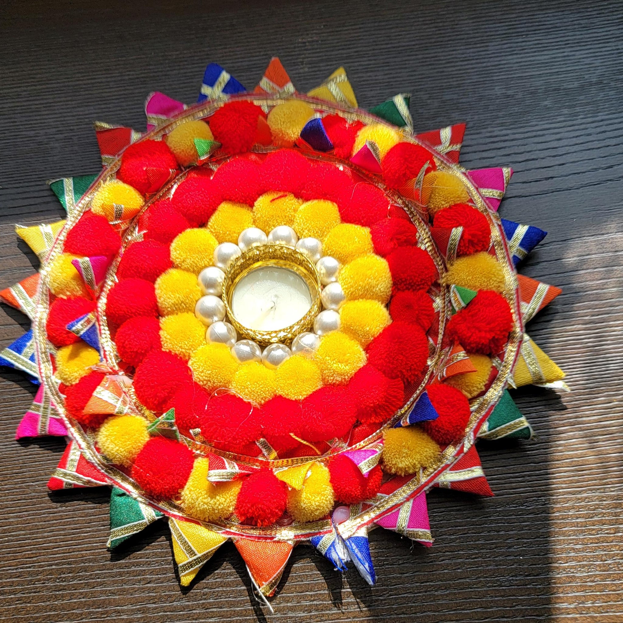 Artificial flower mat| Flower rangoli on canvas| Pooja Mandir decoration| Paper Flower Diwali Decor| Wedding Decor| |Backdrop Decor| Ganesha