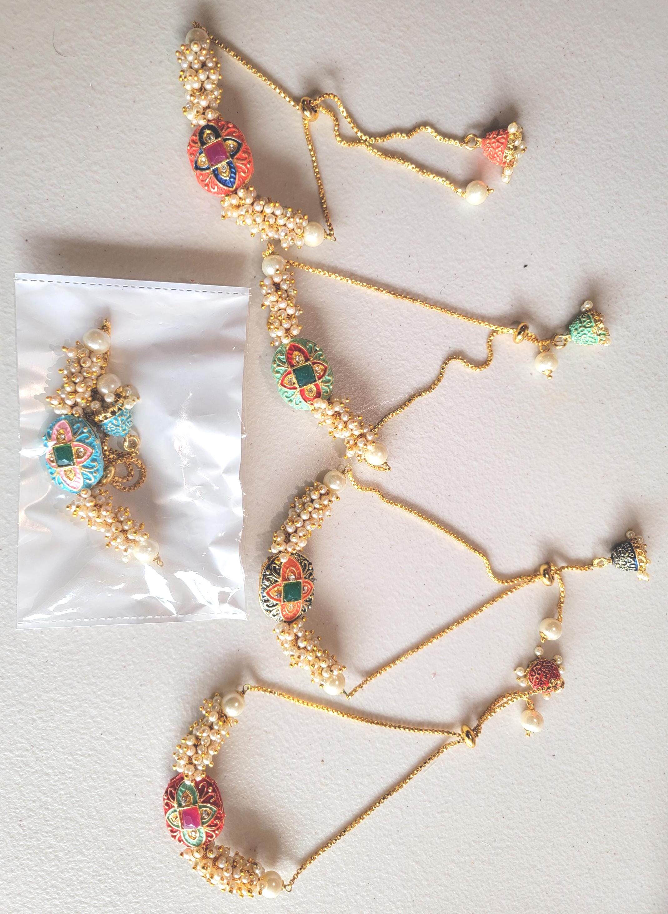 Rakhi |Lumba for Bhabhi|Beaded Bracelet | Indian Holiday Rakhi Thread Multiple Designs|Handcrafted Rakhi with pearls| Rakhri |Raksha Bandhan