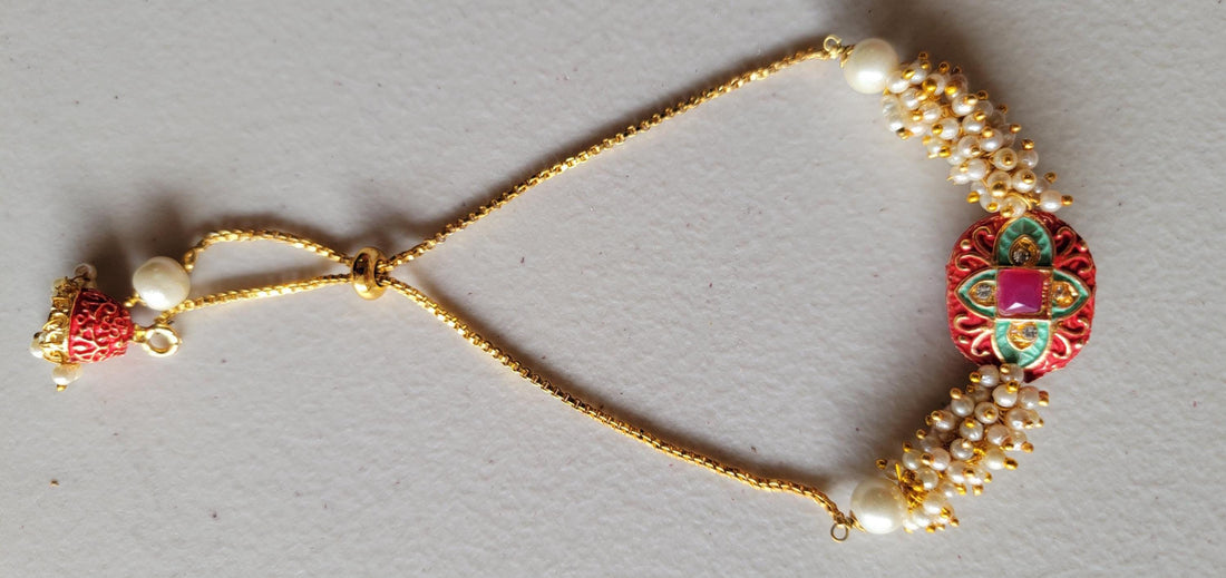 Rakhi |Lumba for Bhabhi|Beaded Bracelet | Indian Holiday Rakhi Thread Multiple Designs|Handcrafted Rakhi with pearls| Rakhri |Raksha Bandhan