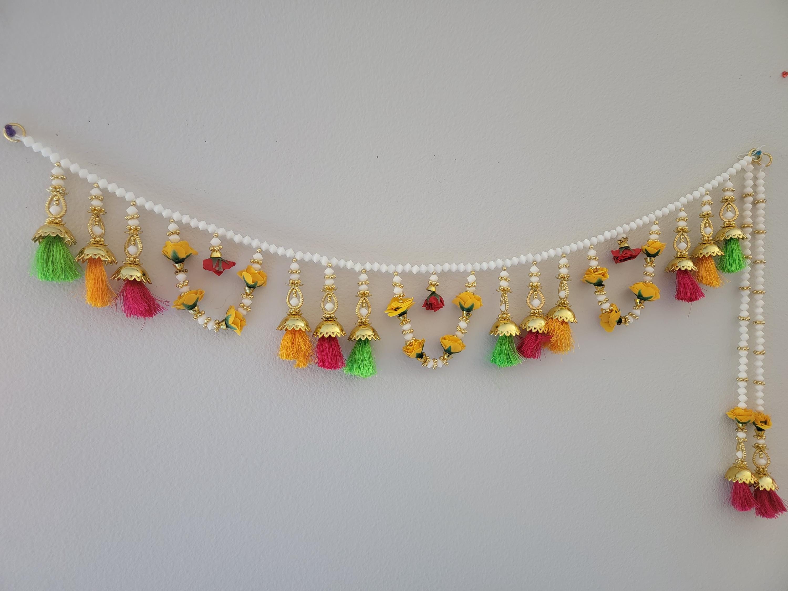 3 feet Toran Garland with pair of hanging|Wedding Backdrop for decor