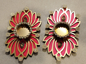 Lotus Tealight holder| Acrylic Tealight holder| Candle Holder set for Diwali Decor| Diwali Decor| Floral TeaLight |Wedding favor| Gudi Padwa