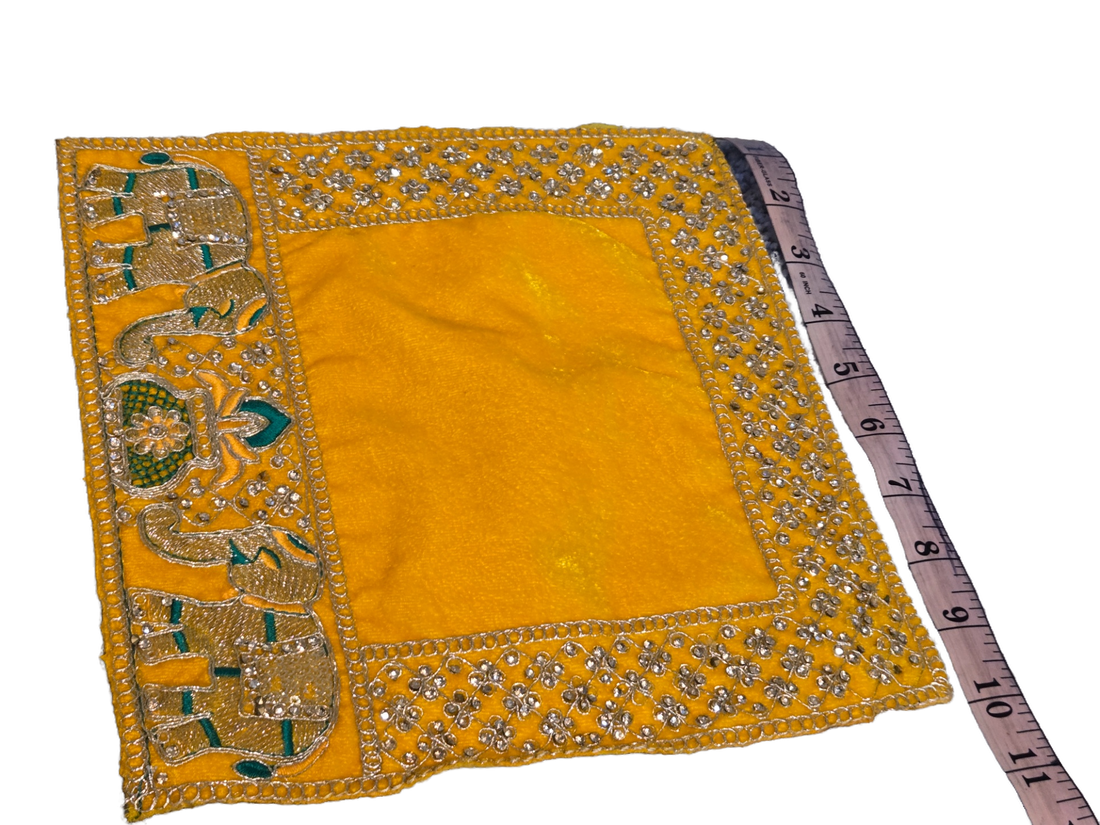 Navratri Mata Ki Aasan, Indian Puja Aasan, Fabric For Ganesh Chaturthi, Pooja Item, Aasan Hindu Idol Worship